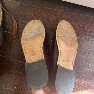 J Crew Penny Loafer Wine color
